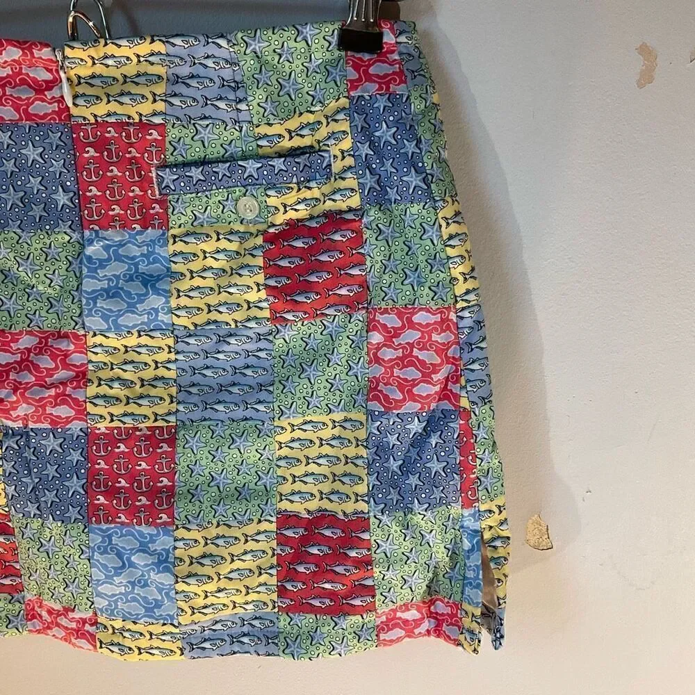 Girl’s Vineyard Vines Patchwork Skort, 8